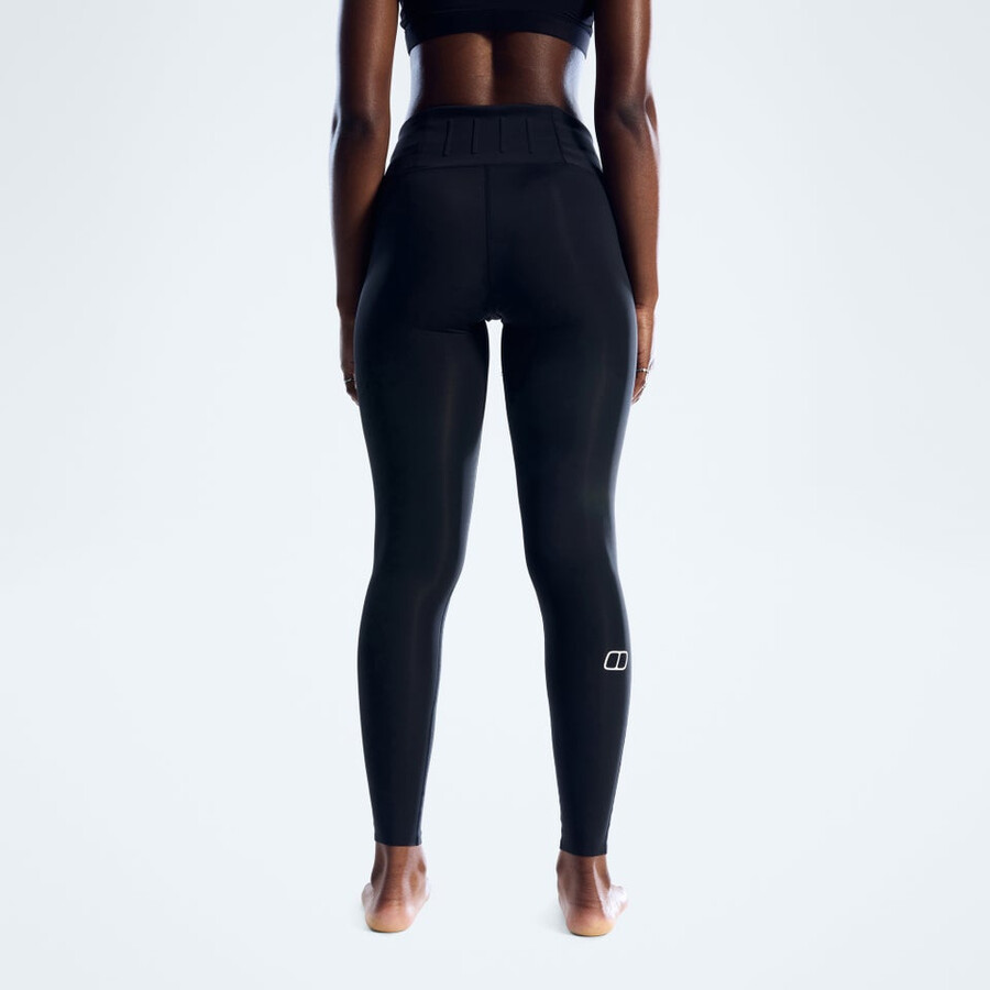 donne farren leggings - jet nero berghaus