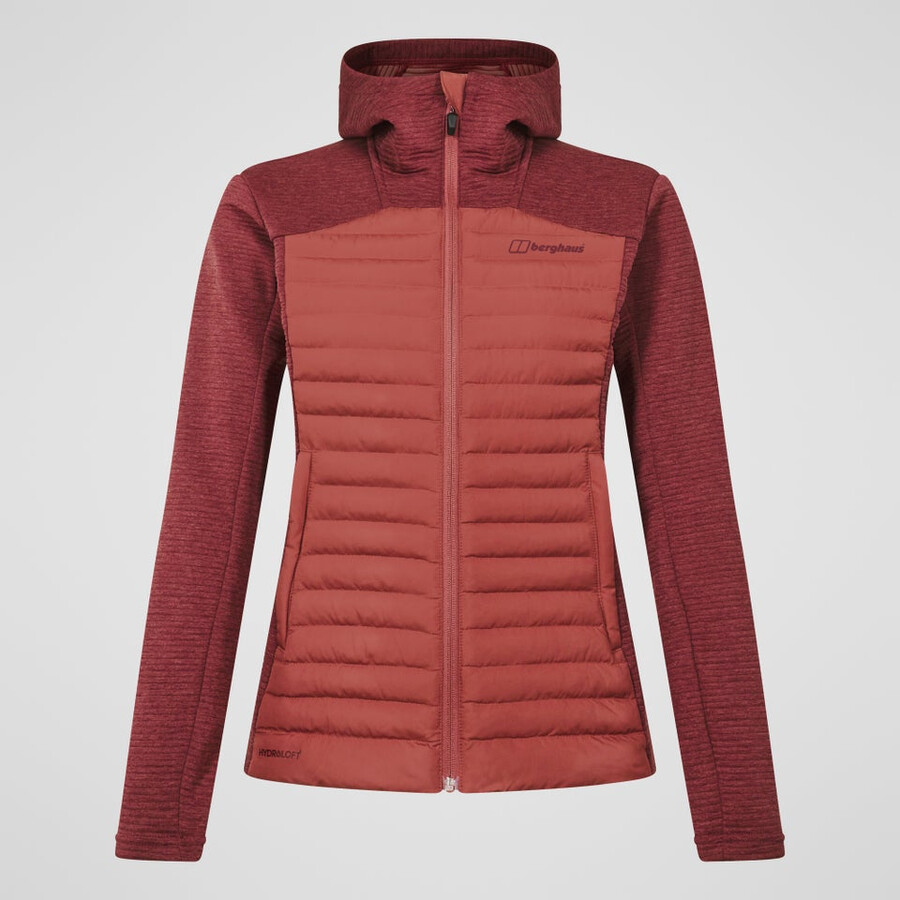 donne nula ibrido sintetico insulated jacket - red berghaus