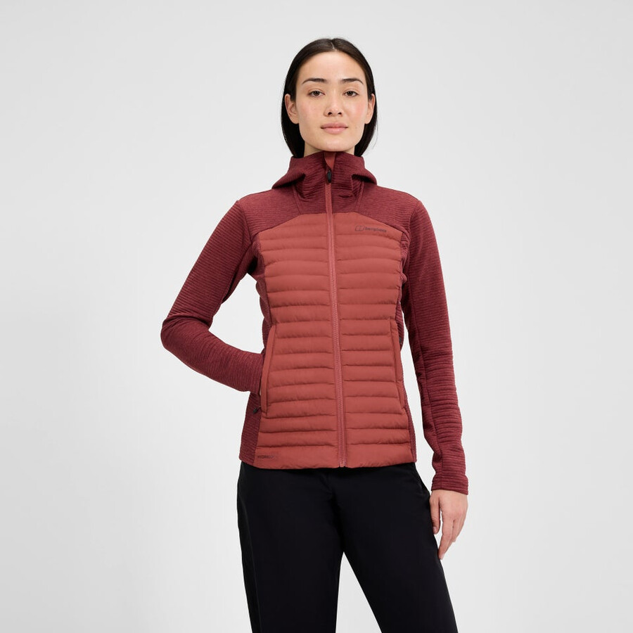 donne nula ibrido sintetico insulated jacket - red berghaus