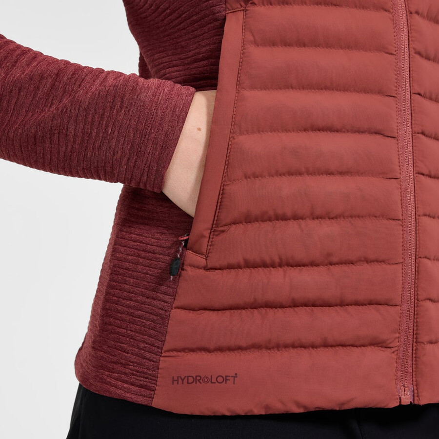 donne nula ibrido sintetico insulated jacket - red berghaus