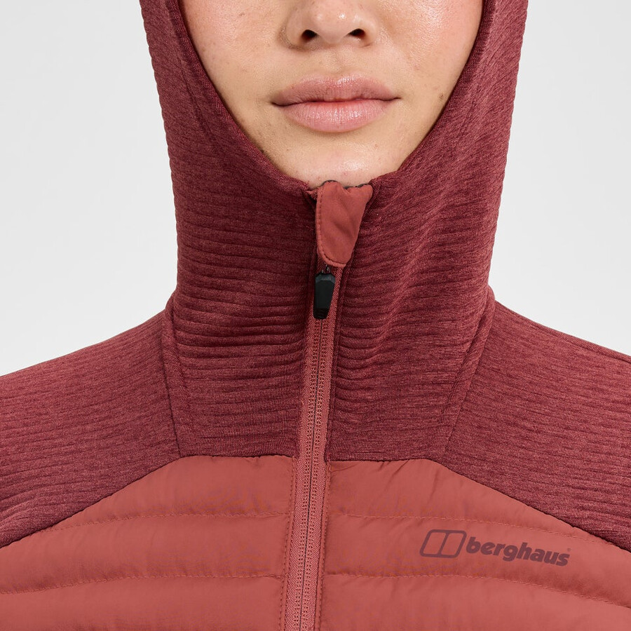 donne nula ibrido sintetico insulated jacket - red berghaus