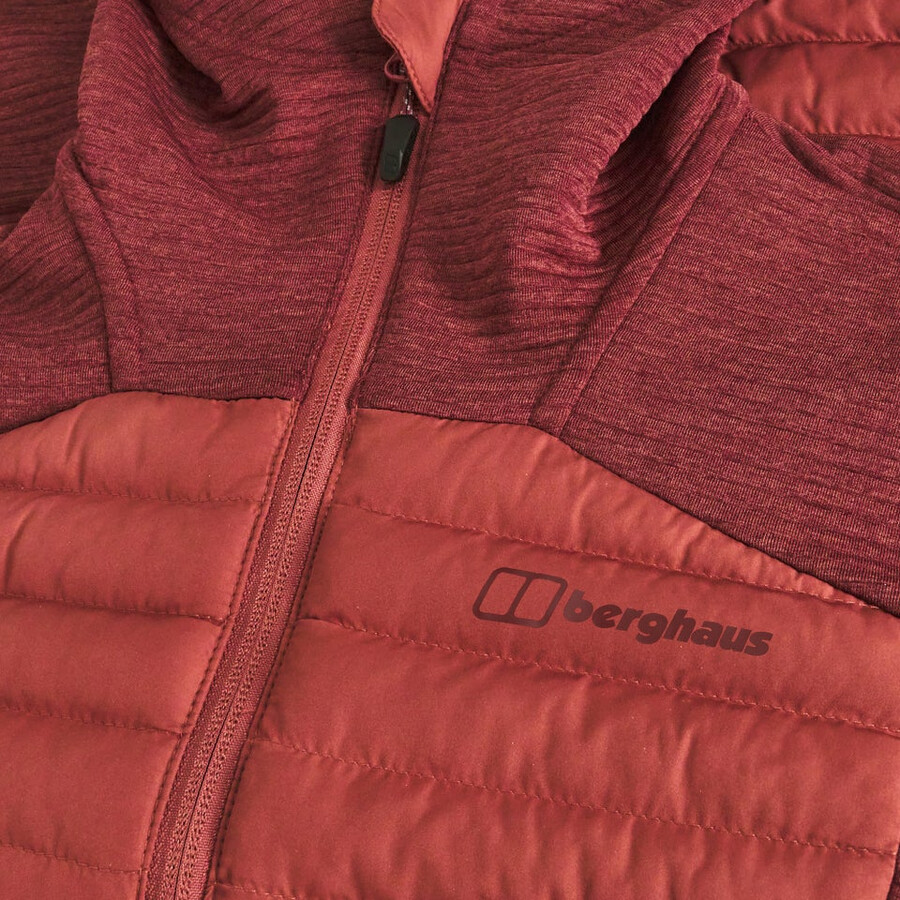 donne nula ibrido sintetico insulated jacket - red berghaus