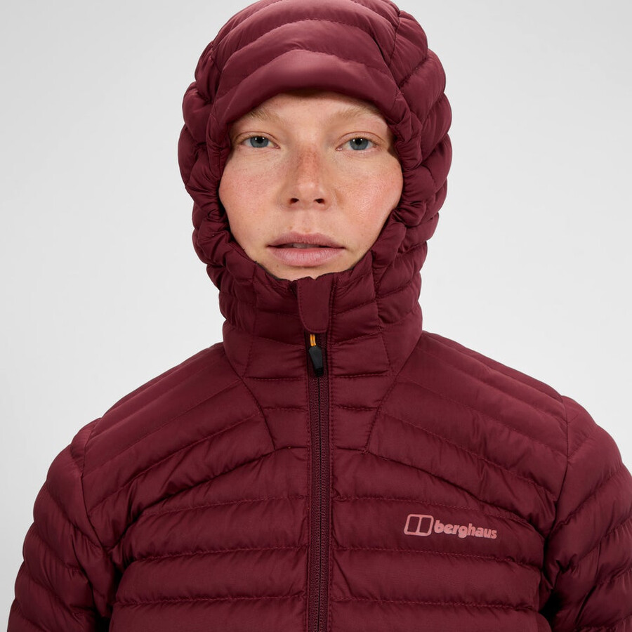 donne nula micro sintetico insulated jacket - red berghaus