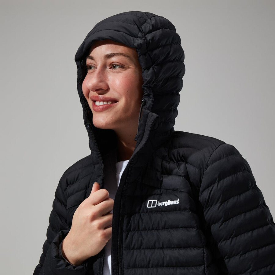 donne nula micro giacca lunga - nero berghaus
