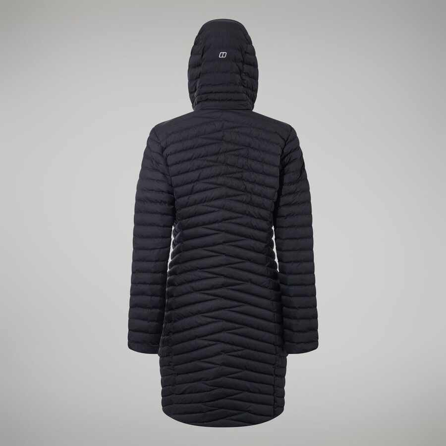donne nula micro giacca lunga - nero berghaus