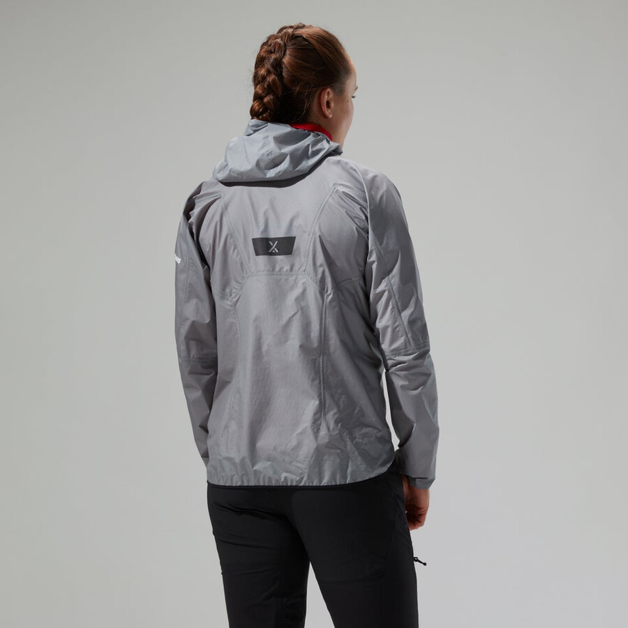 donne mtn guida hyper lt giacca - grigio berghaus
