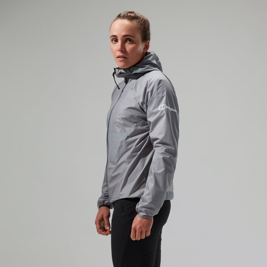 donne mtn guida hyper lt giacca - grigio berghaus