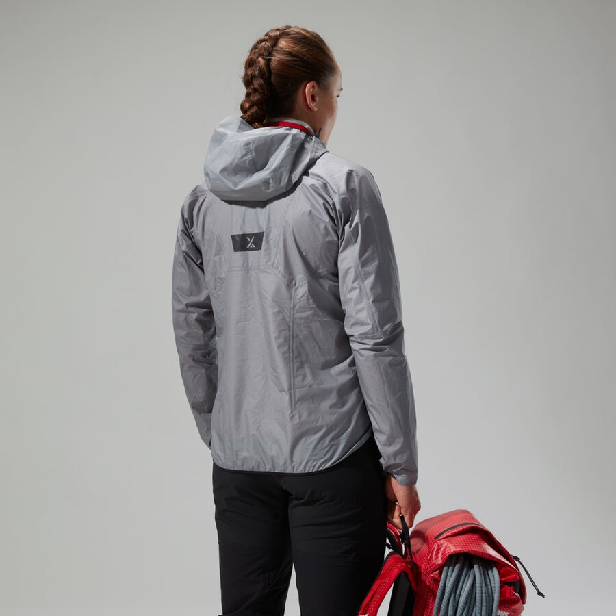donne mtn guida hyper lt giacca - grigio berghaus