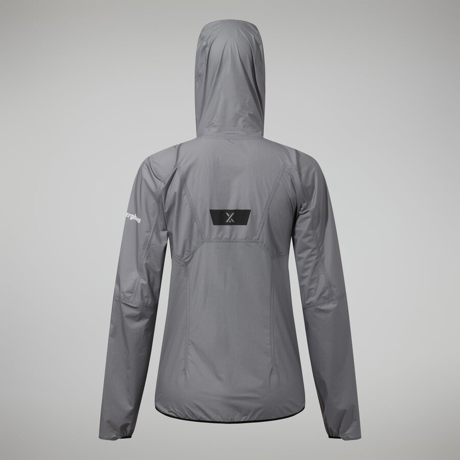 donne mtn guida hyper lt giacca - grigio berghaus