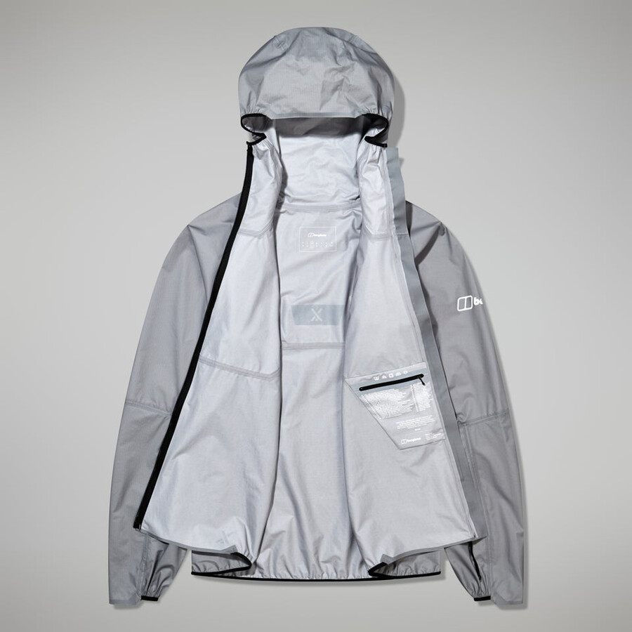 donne mtn guida hyper lt giacca - grigio berghaus