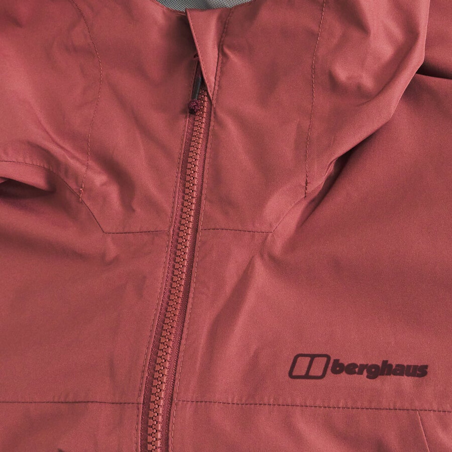 donne diluvio pro 3.0 impermeabile giacca - rosso berghaus