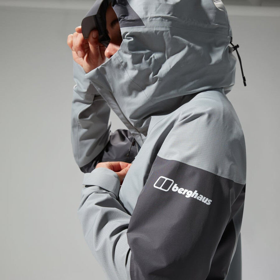 donne mtn guida alpina pro gore-tex giacca - grigio berghaus