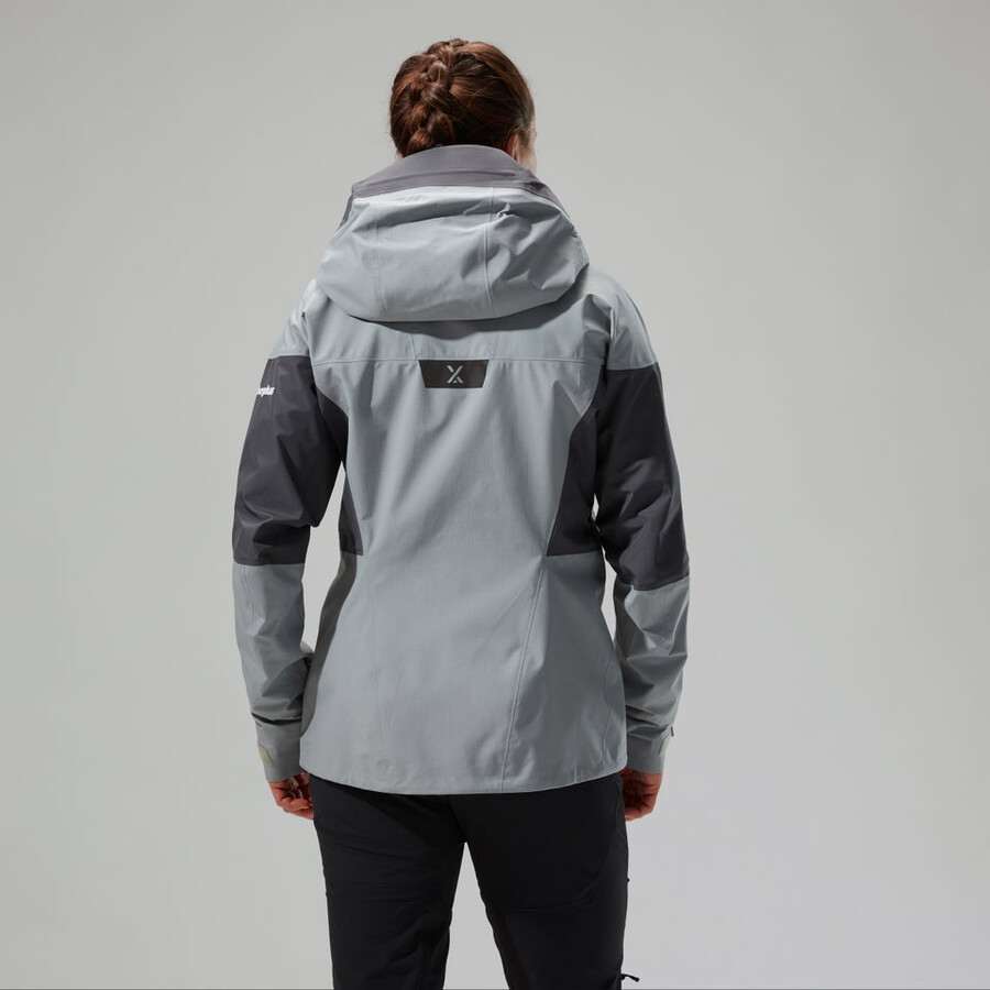 donne mtn guida alpina pro gore-tex giacca - grigio berghaus