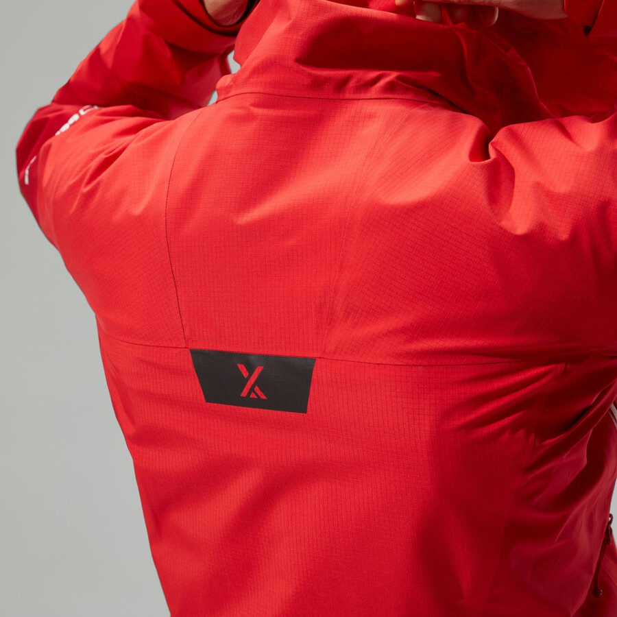 donne mtn guida alpina pro gore-tex giacca - rosso berghaus