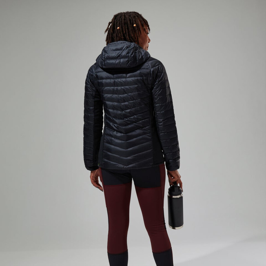 donne tephra 2.0 con cappuccio giacca isolante nero berghaus