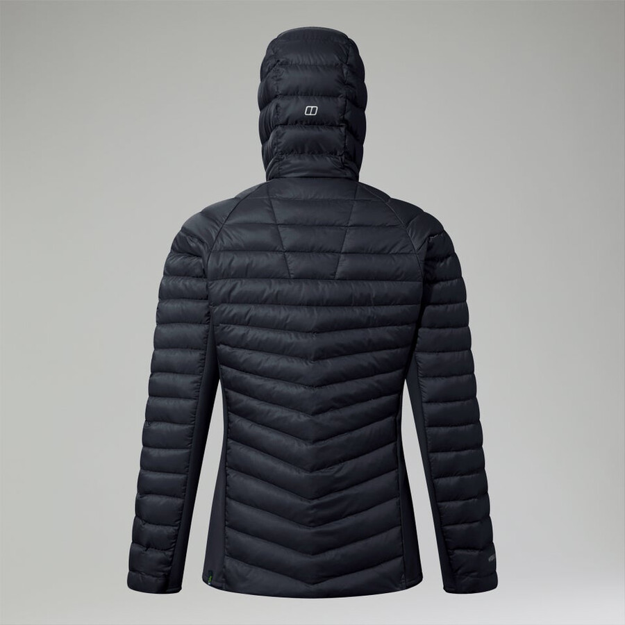 donne tephra 2.0 con cappuccio giacca isolante nero berghaus