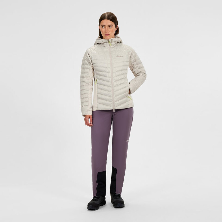 donne tephra 2.0 con cappuccio giacca isolante grigio berghaus