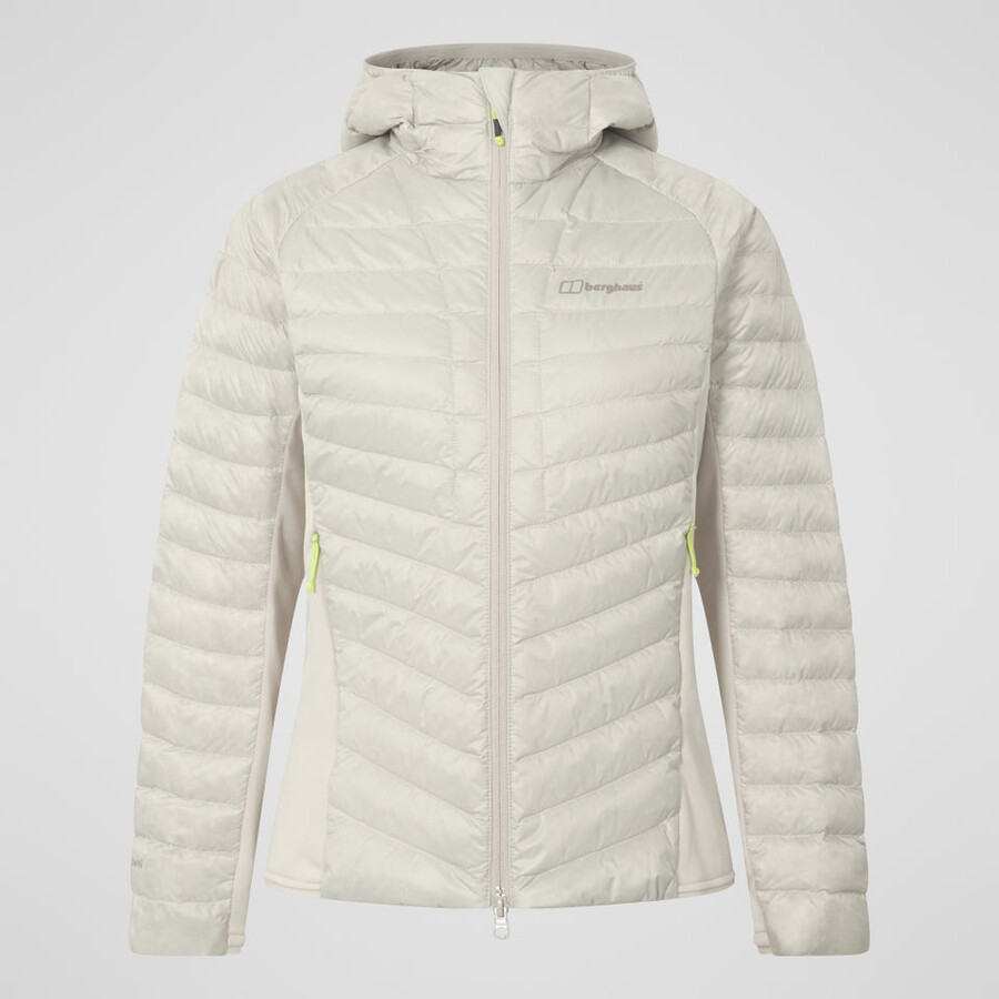 donne tephra 2.0 con cappuccio giacca isolante grigio berghaus