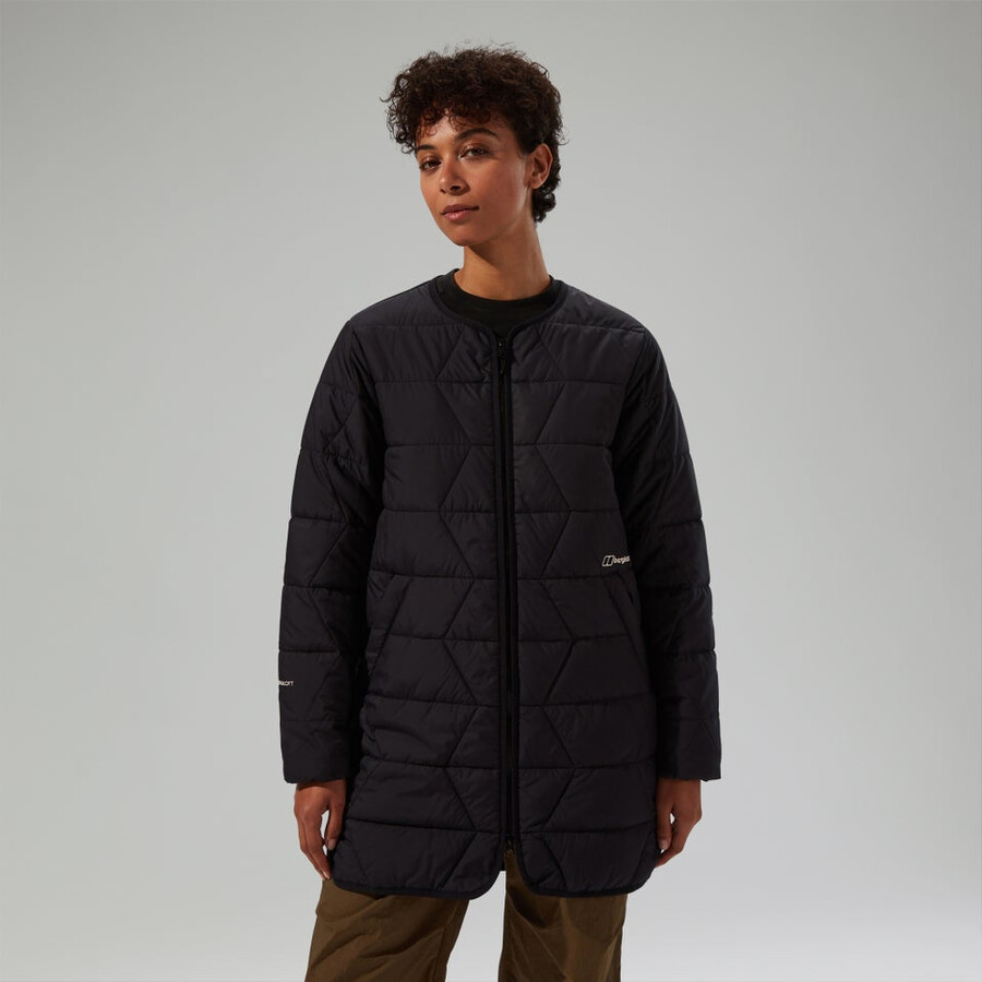 donne netherdene quilted giacca isolante - nero berghaus