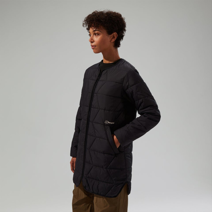 donne netherdene quilted giacca isolante - nero berghaus