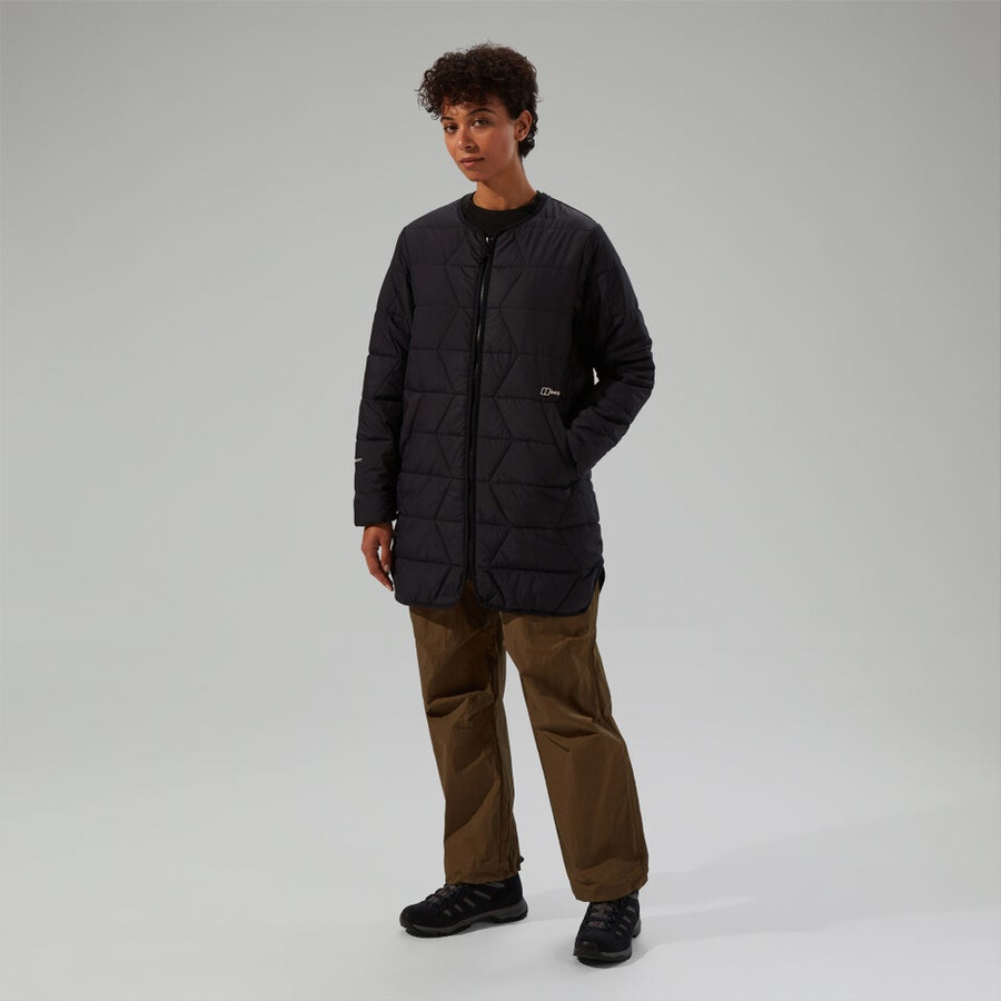 donne netherdene quilted giacca isolante - nero berghaus
