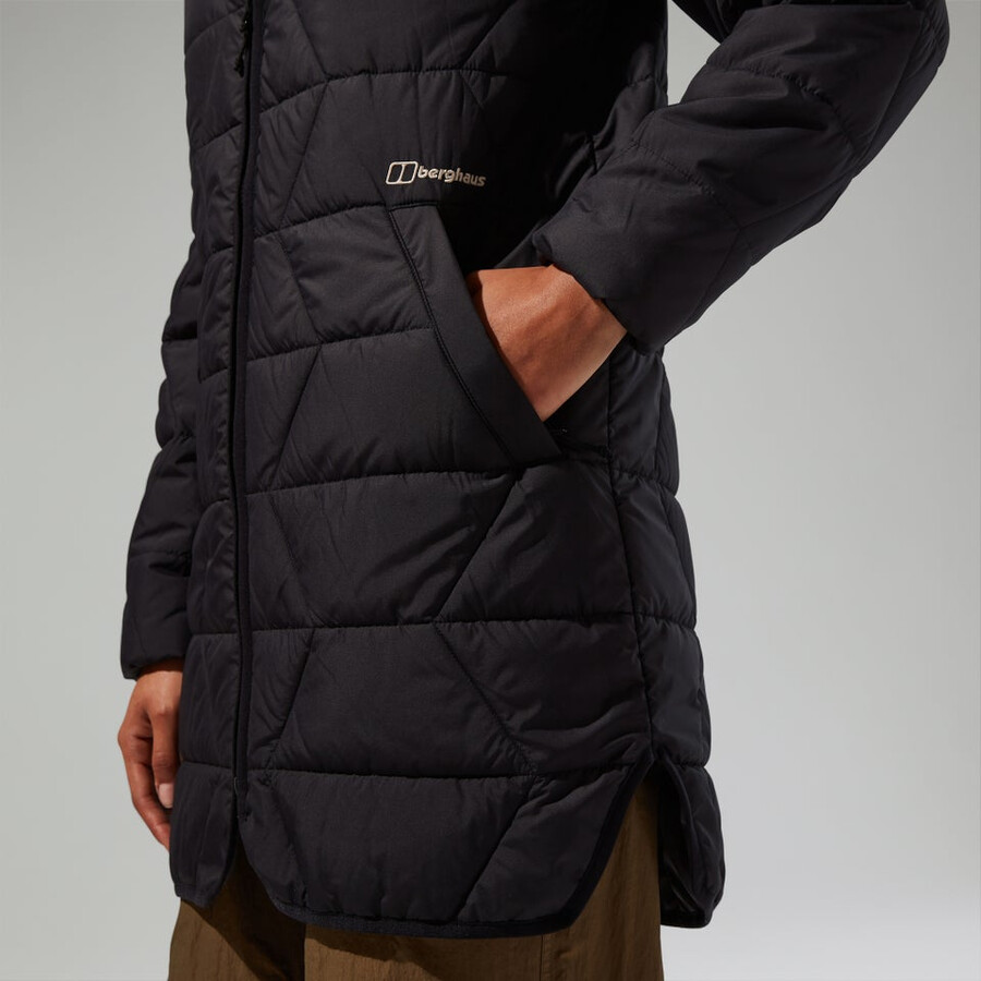 donne netherdene quilted giacca isolante - nero berghaus