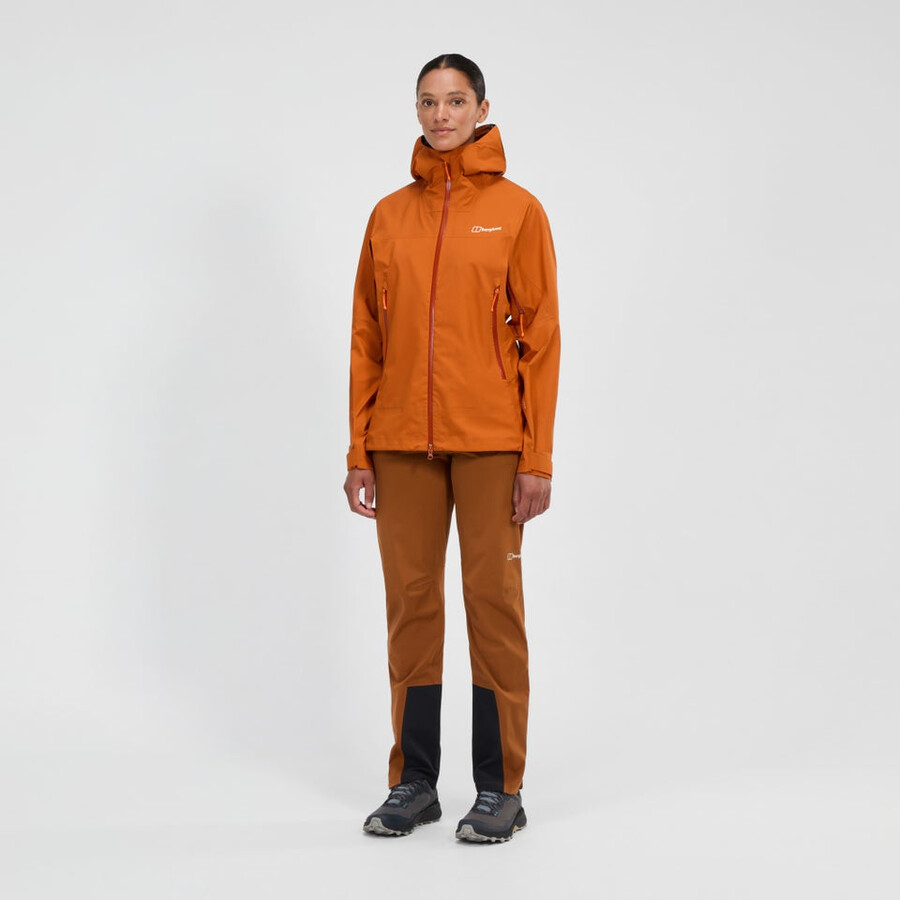 donne vertice cercatore di gore-tex giacca - arancio berghaus