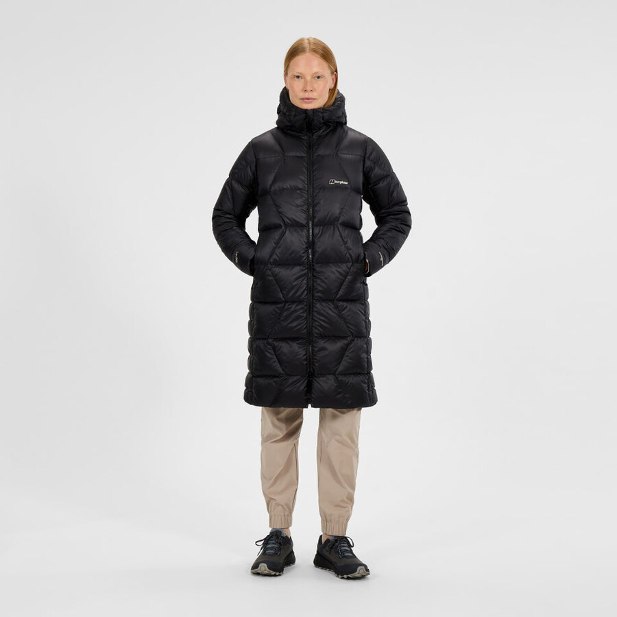 donne explorer lungo giù giacca - nero berghaus