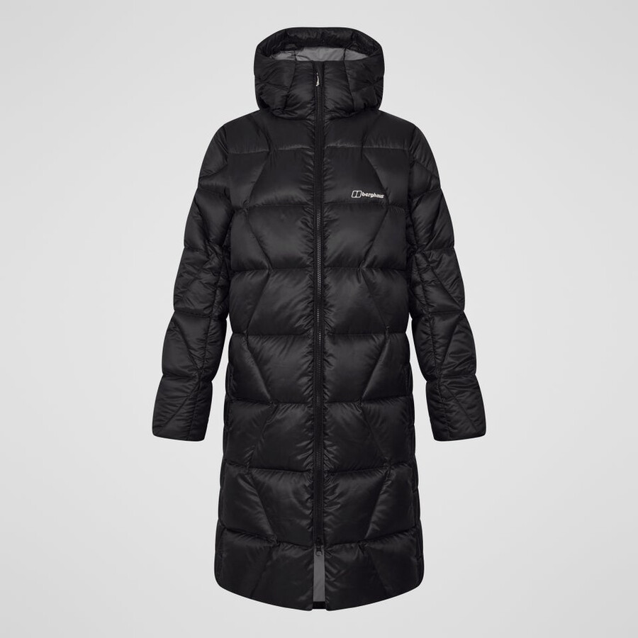 donne explorer lungo giù giacca - nero berghaus