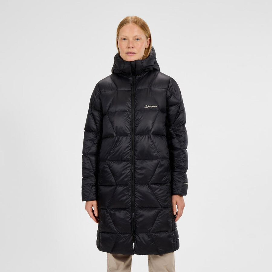 donne explorer lungo giù giacca - nero berghaus