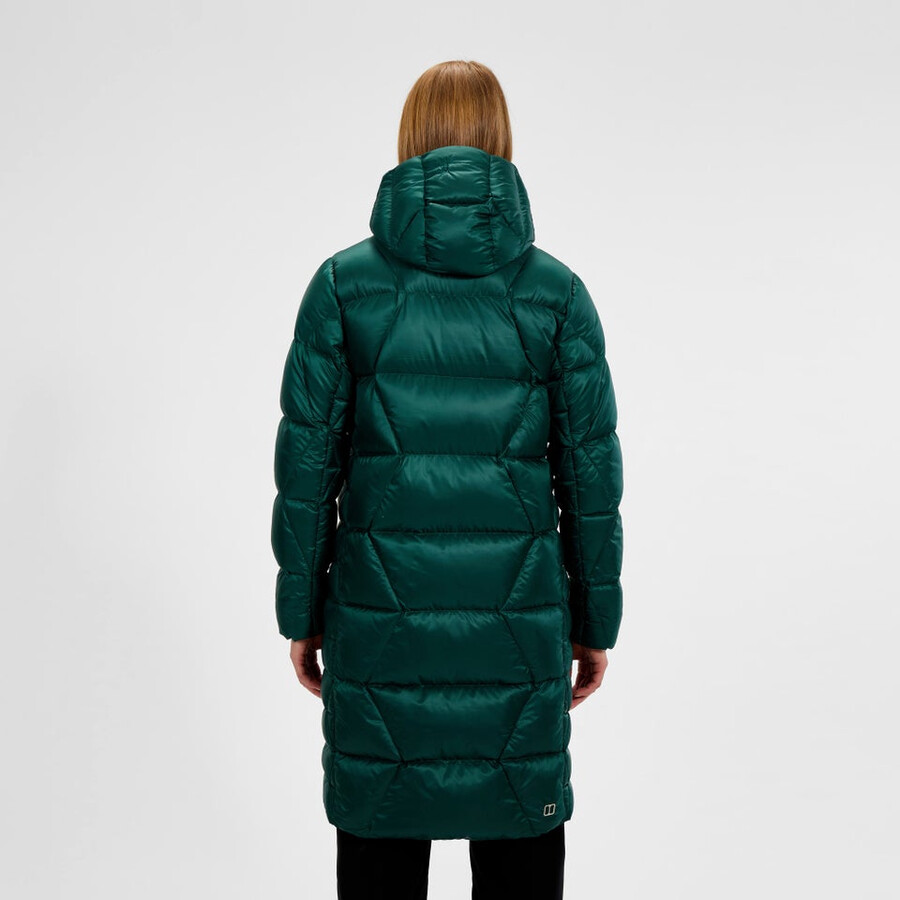 donne explorer lungo giù giacca - verde berghaus