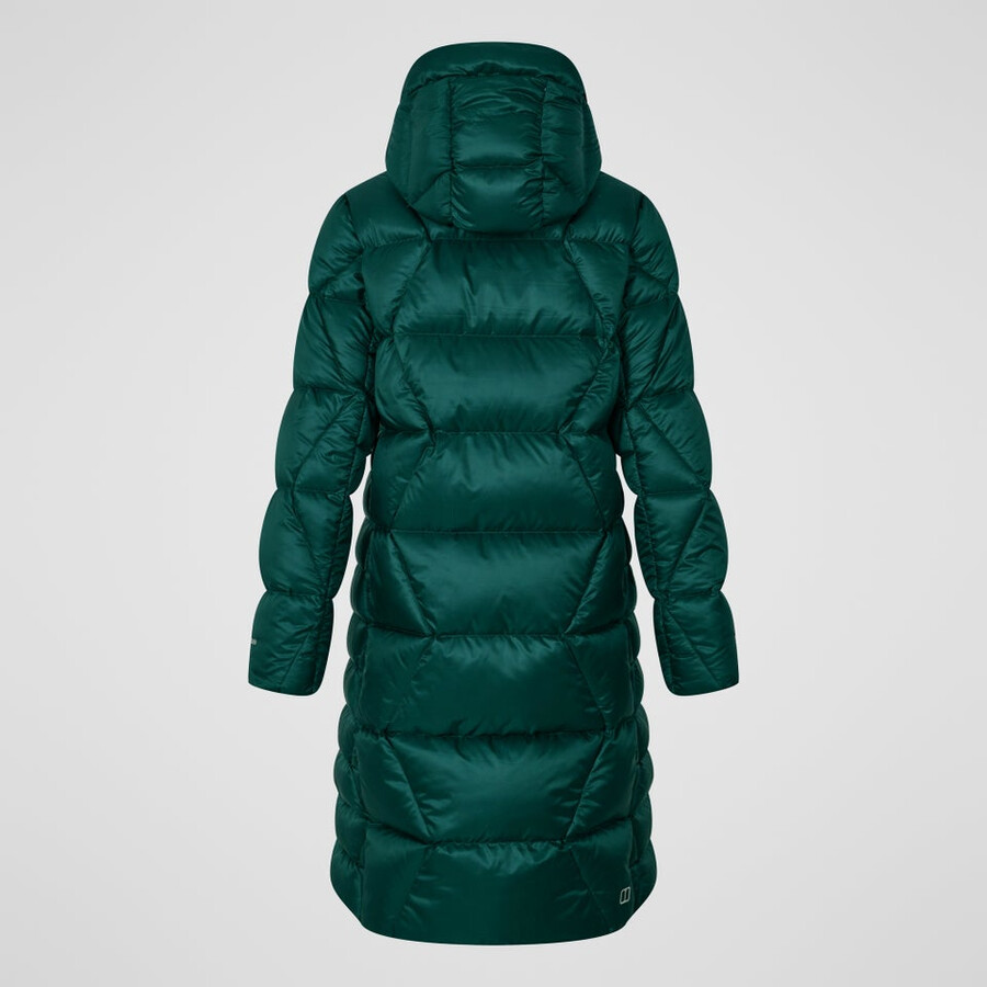 donne explorer lungo giù giacca - verde berghaus