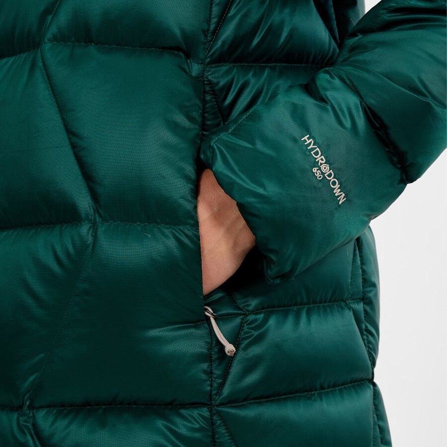 donne explorer lungo giù giacca - verde berghaus