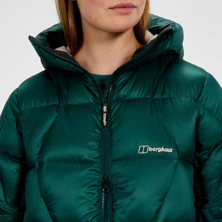 donne explorer lungo giù giacca - verde berghaus