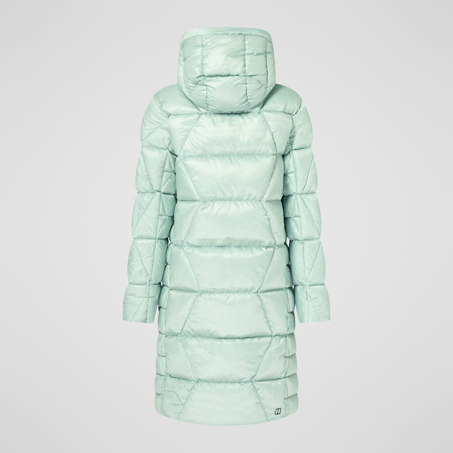 donne explorer lungo giù giacca - verde berghaus
