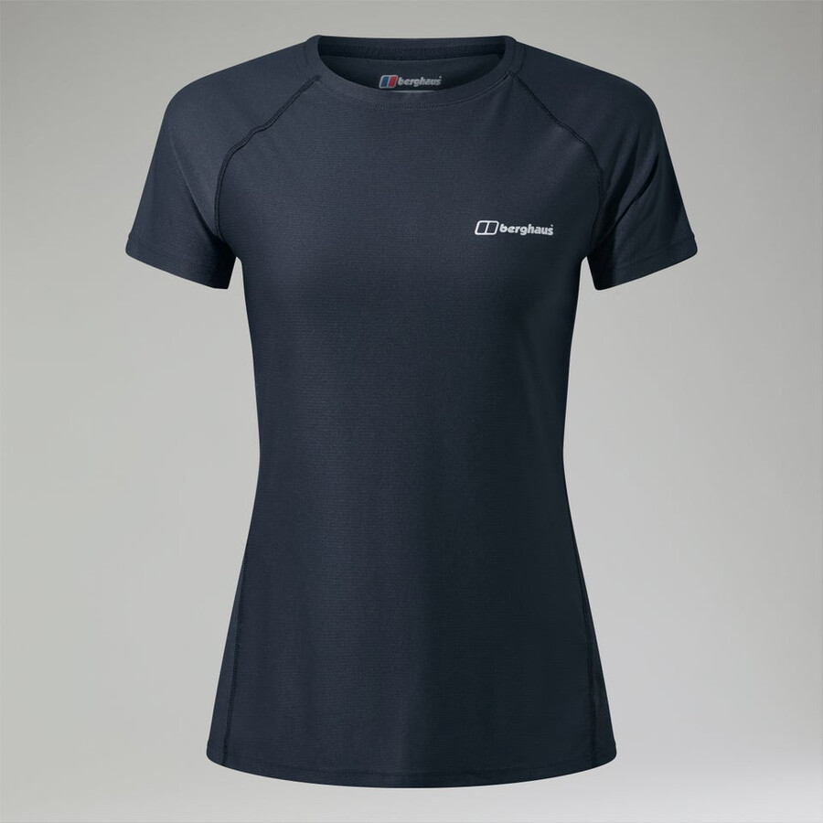 donna 247 tech tee super stretch equipaggio - nero berghaus