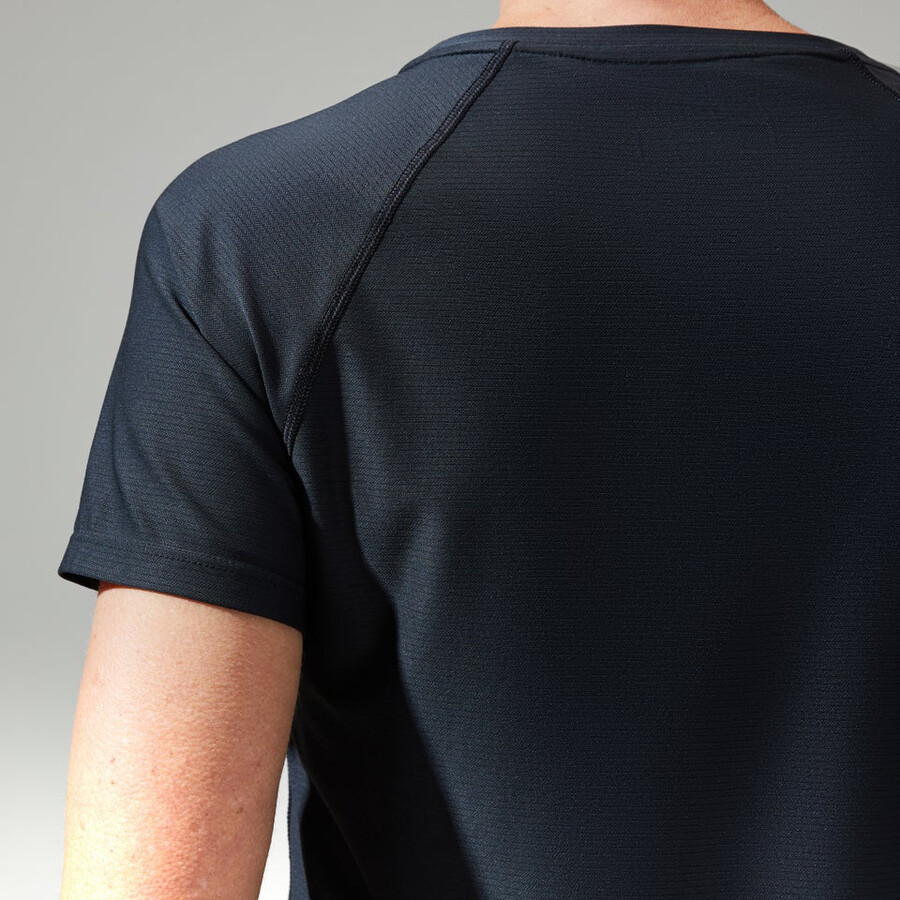 donna 247 tech tee super stretch equipaggio - nero berghaus