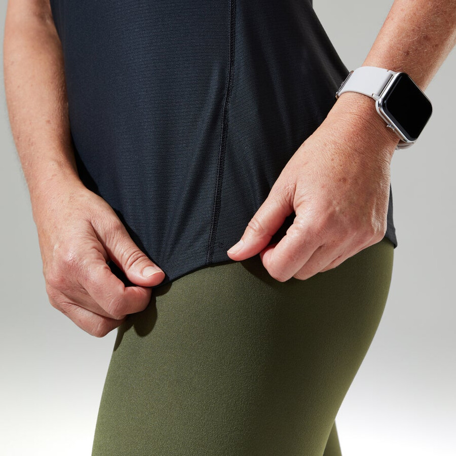 donna 247 tech tee super stretch equipaggio - nero berghaus