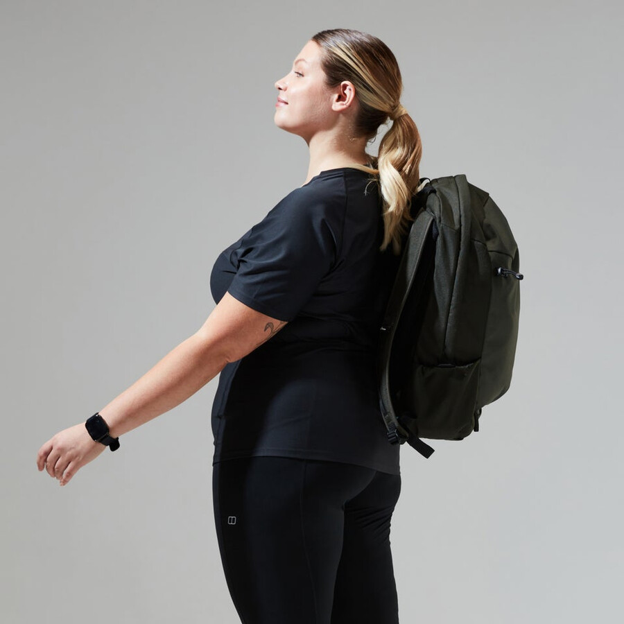 donna 247 tech tee super stretch equipaggio - nero berghaus