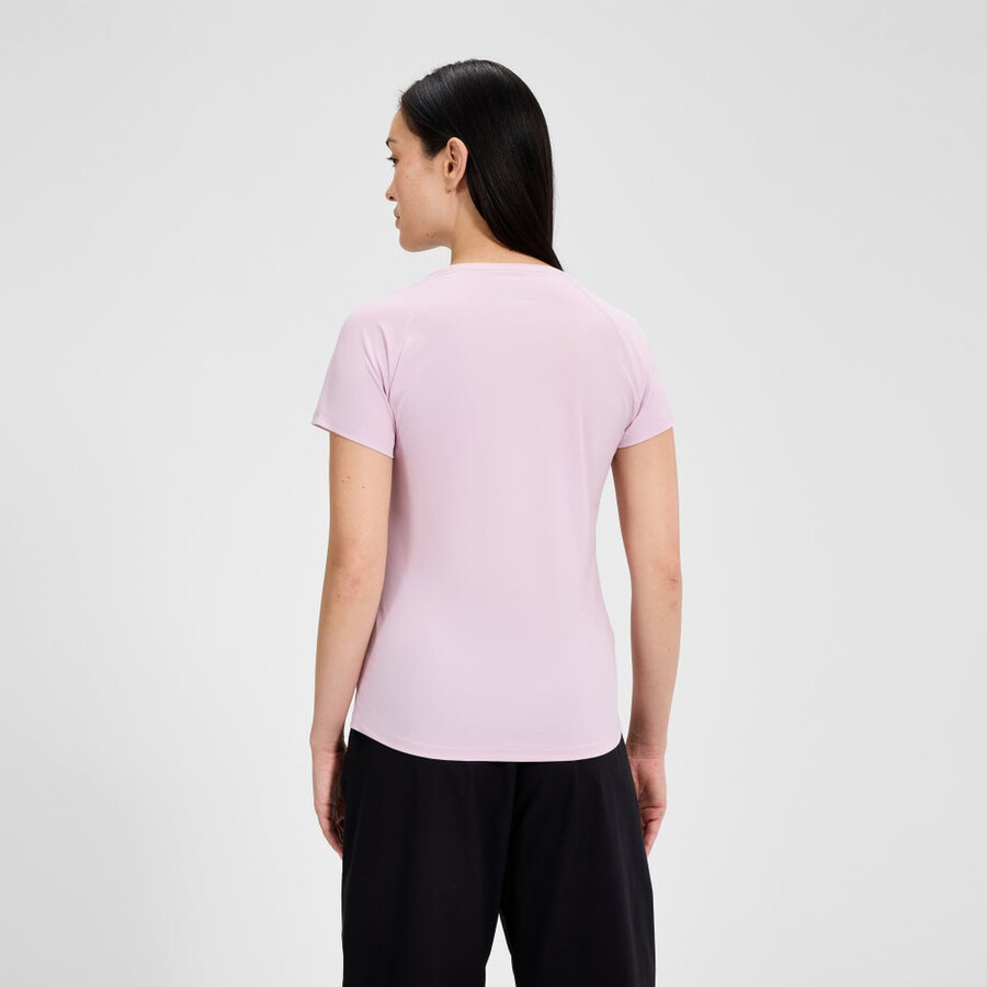 donna 247 equipaggio manica corta tee tech - rosa berghaus