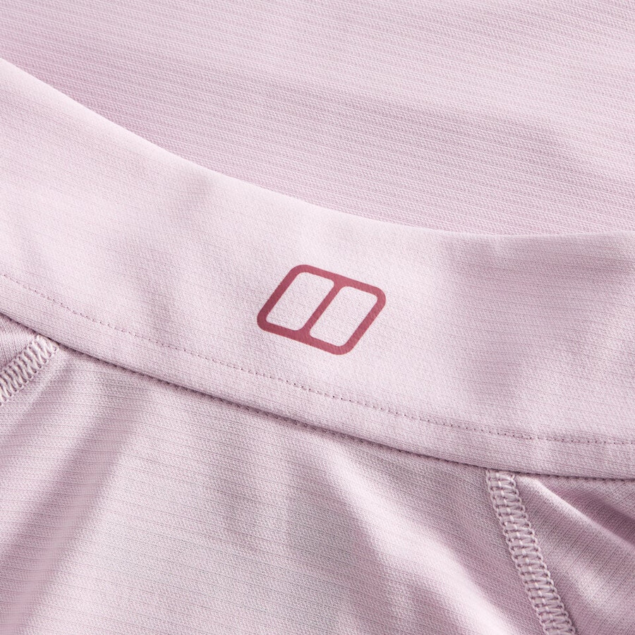 donna 247 mezza zip manica lunga tech tee - rosa berghaus
