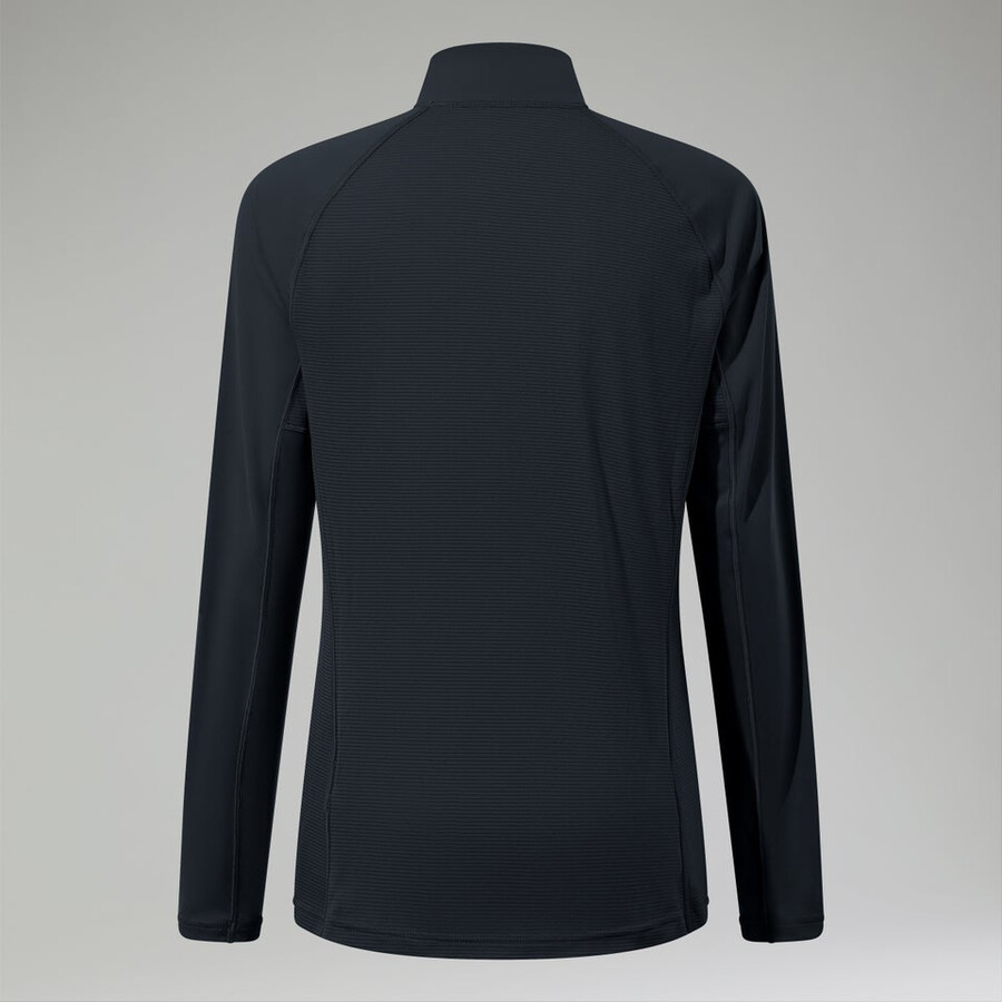 donna 247 mezza zip maternità manica lunga tech tee nero berghaus