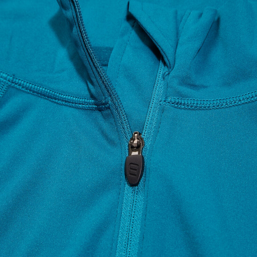 donna 247 mezza zip maternità manica lunga tech tee - turchese berghaus
