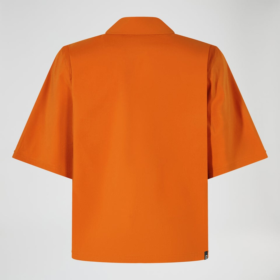 donne explorer manica corta overshirt - arancio berghaus