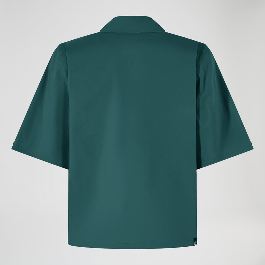 donne explorer manica corta overshirt - verde berghaus