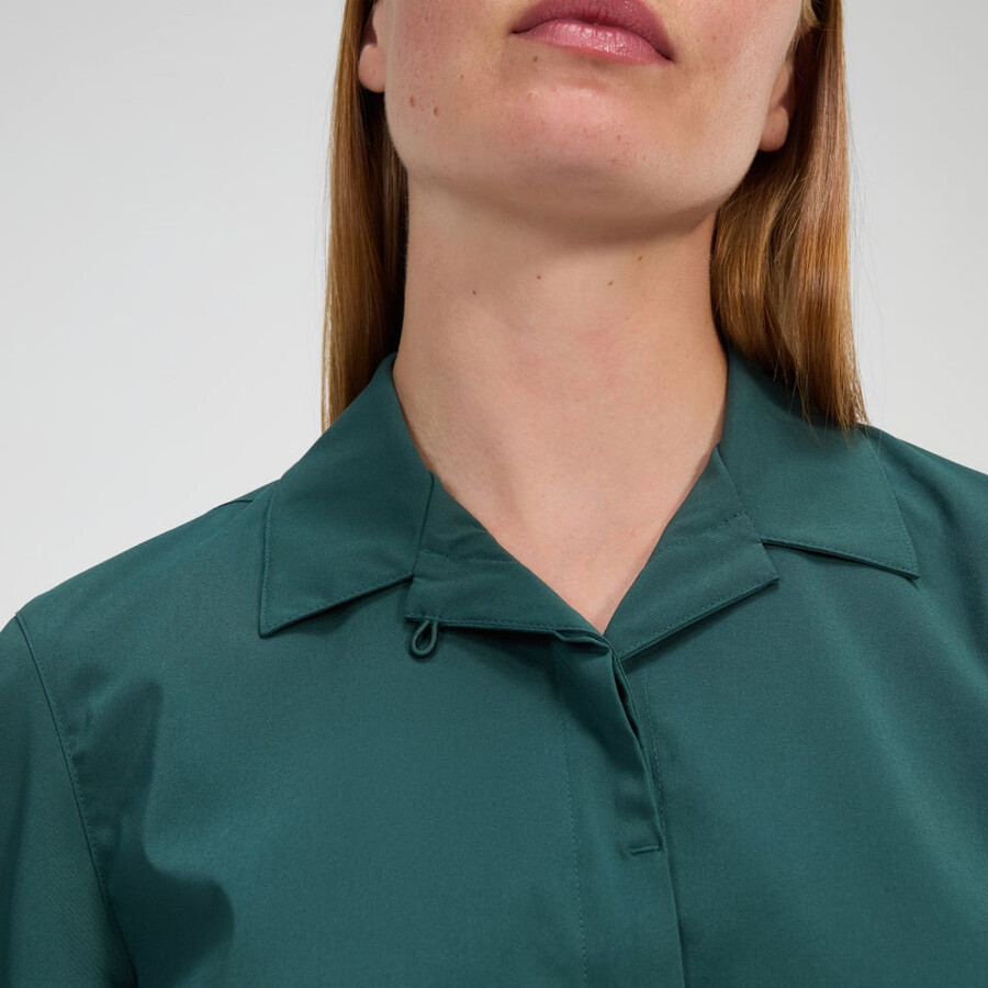 donne explorer manica corta overshirt - verde berghaus