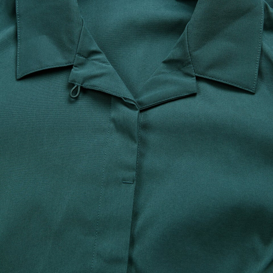 donne explorer manica corta overshirt - verde berghaus