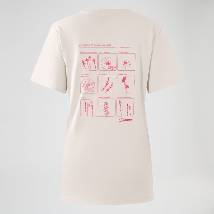 le donne di monte botanica short sleeve tee grigio berghaus