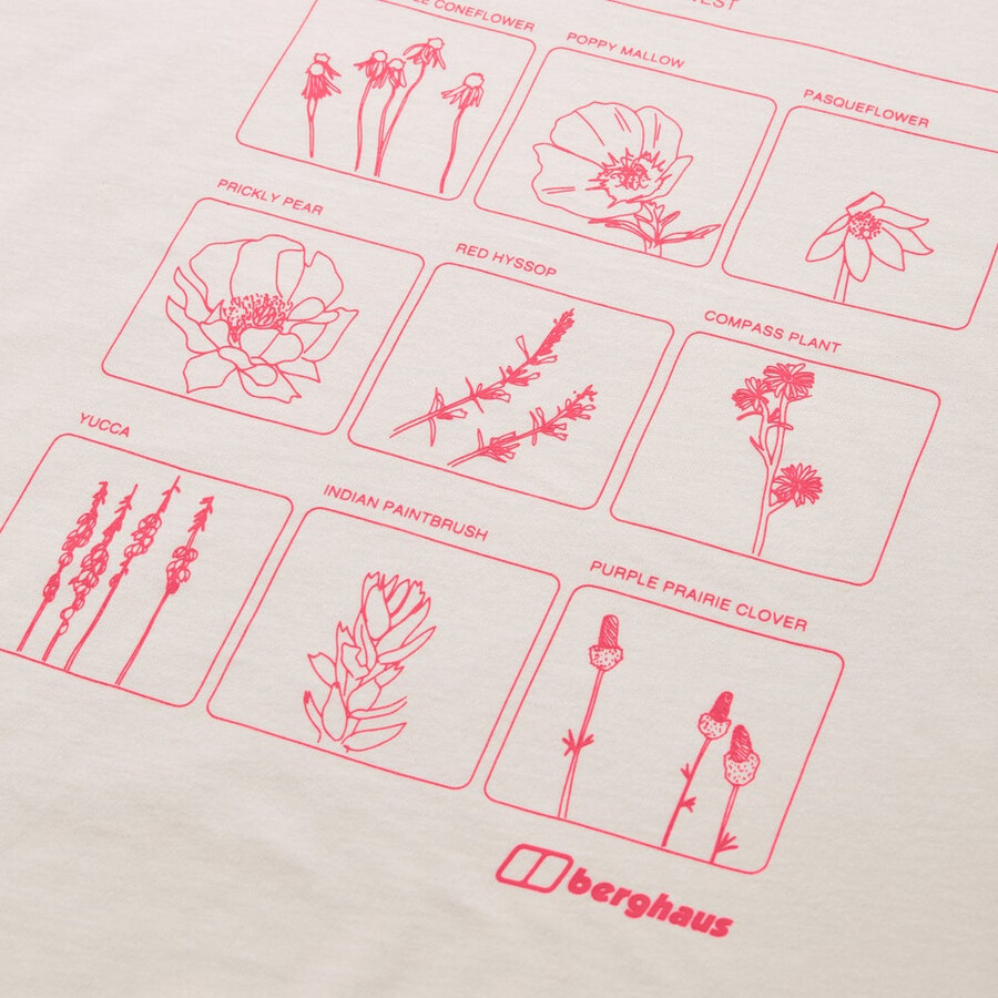 le donne di monte botanica short sleeve tee grigio berghaus