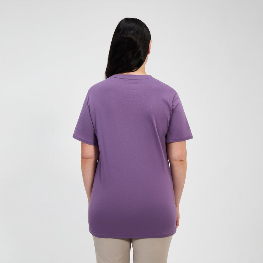 donne collina velato manica corta tee - viola berghaus